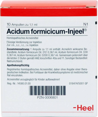 ACIDUM FORMICICUM INJEEL Ampullen