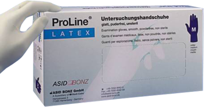 PROLINE Plus Latex Unt.Handschuhe puderfrei M