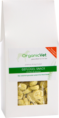 ORGANICVET Leckerli Geflügel-Snack m.Reis&Gem.vet.