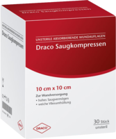 SAUGKOMPRESSEN unsteril 10x10 cm Draco