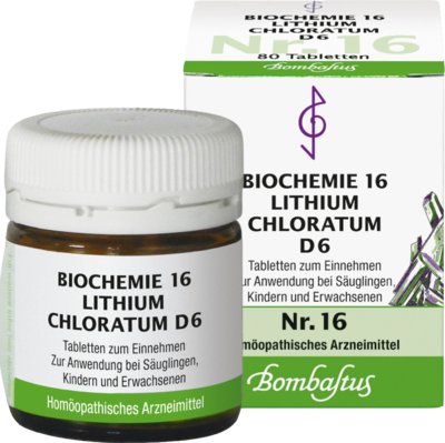 BIOCHEMIE 16 Lithium chloratum D 6 Tabletten