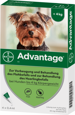 ADVANTAGE 40 Lösung f.Hunde bis 4 kg