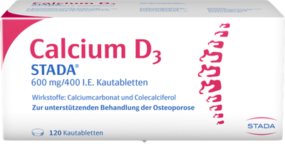 CALCIUM D3 STADA 600 mg/400 I.E. Kautabletten