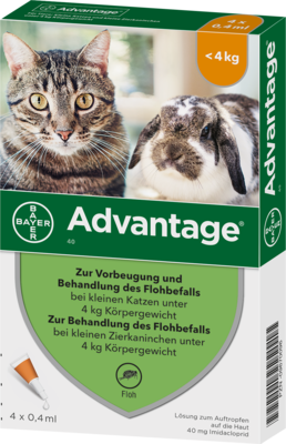 ADVANTAGE 40 mg Lsg.f.kl.Katzen/kl.Zierkaninchen