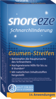 SNOREEZE Schnarchlinderung Gaumenstreifen