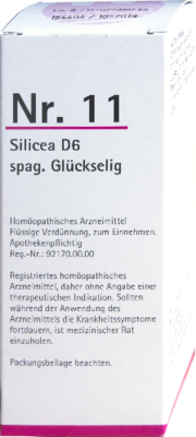 NR.11 Silicea D 6 spag.Glückselig