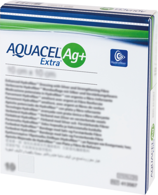 AQUACEL Ag+ Extra 10x10 cm Kompressen