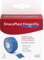 DRACOPLAST FingerFix 2,5 cmx4,5 m m.Wundk.blau