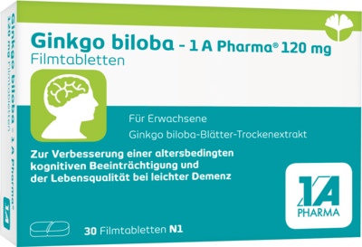 GINKGO BILOBA-1A Pharma 120 mg Filmtabletten